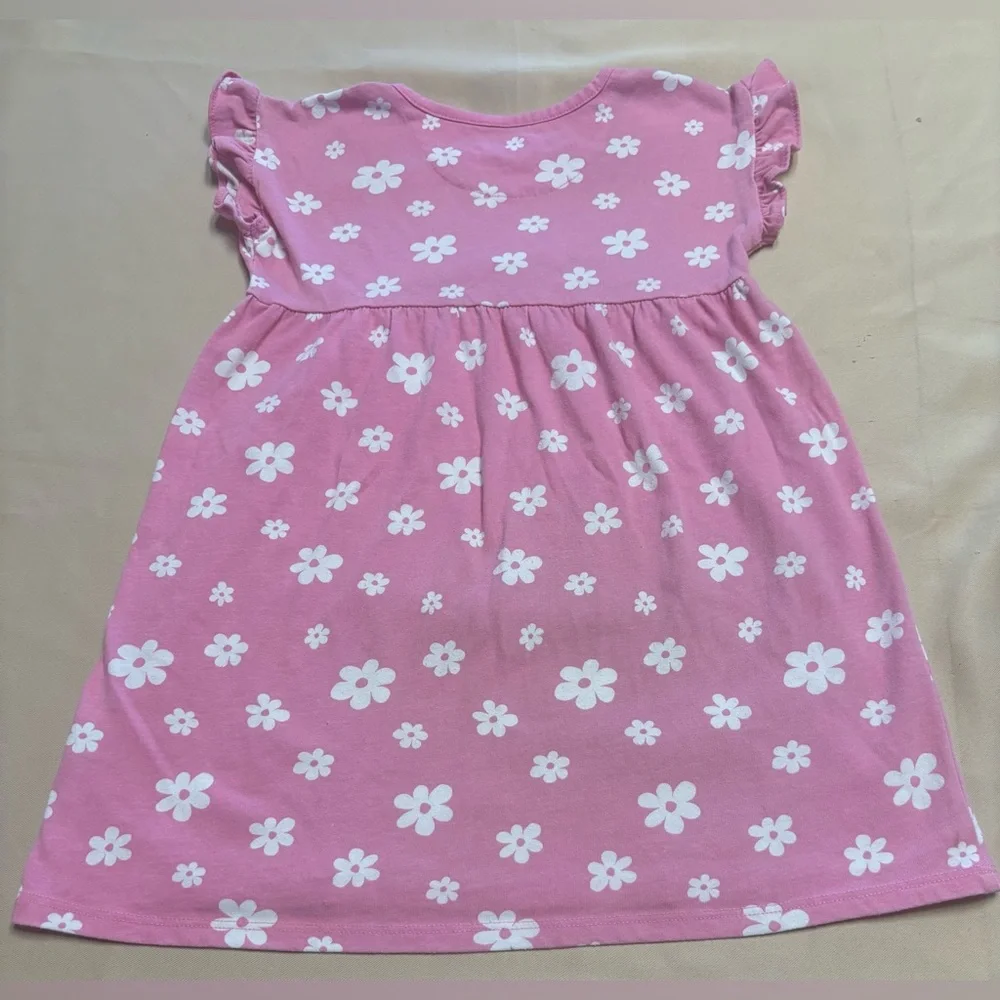 Lot of 3‎ - Girl Dresses Sz 5T Pink Floral Flowy Casual Tie Dye Lounge School